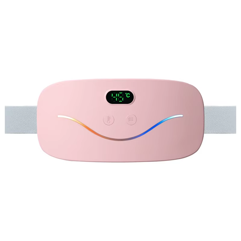 Portable Menstrual Period Pain Relief Massager with Warm Heating Belts Targeted for Body & Waist for Menstrual Cramps
