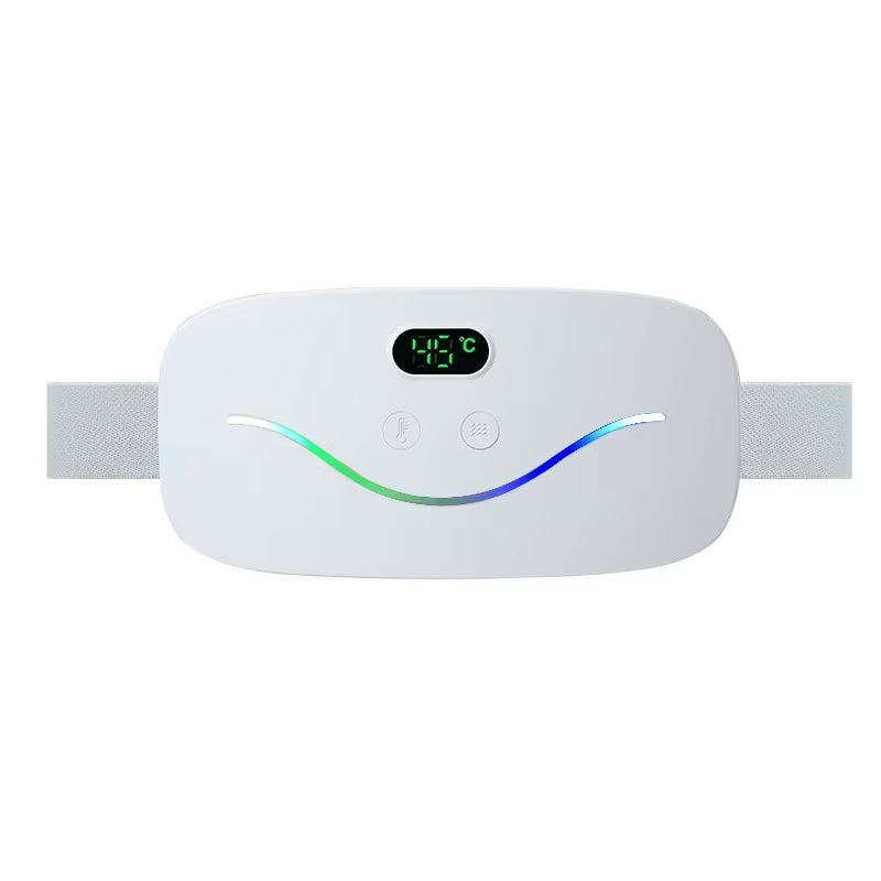 Portable Menstrual Period Pain Relief Massager with Warm Heating Belts Targeted for Body & Waist for Menstrual Cramps